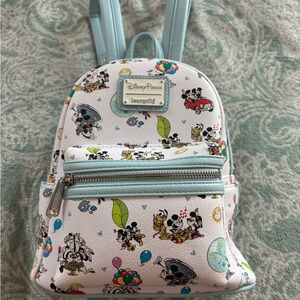 Loungefly Disney Parks Mickey Minnie Mini Runaway Railway Backpack